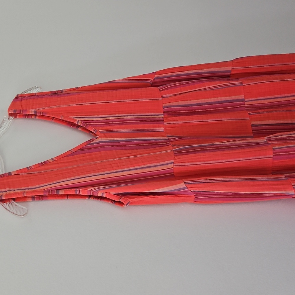 Natural Reflections Tiered Cotton Sleeveless Maxi Dress Resortwear Size XL - Picture 10 of 13